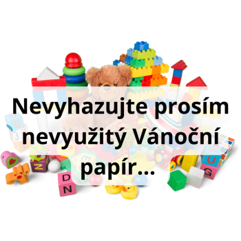 Nevyhadzujte prosím nevyužitý Vianočný papier