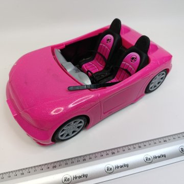 Velké růžové auto pro Barbie a ďalšie reHračky