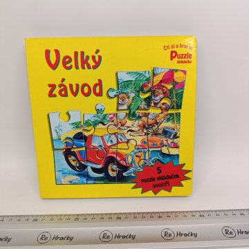 Puzzle kniha Velký závod