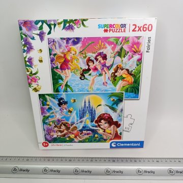 Puzzle Víly 2x60ks